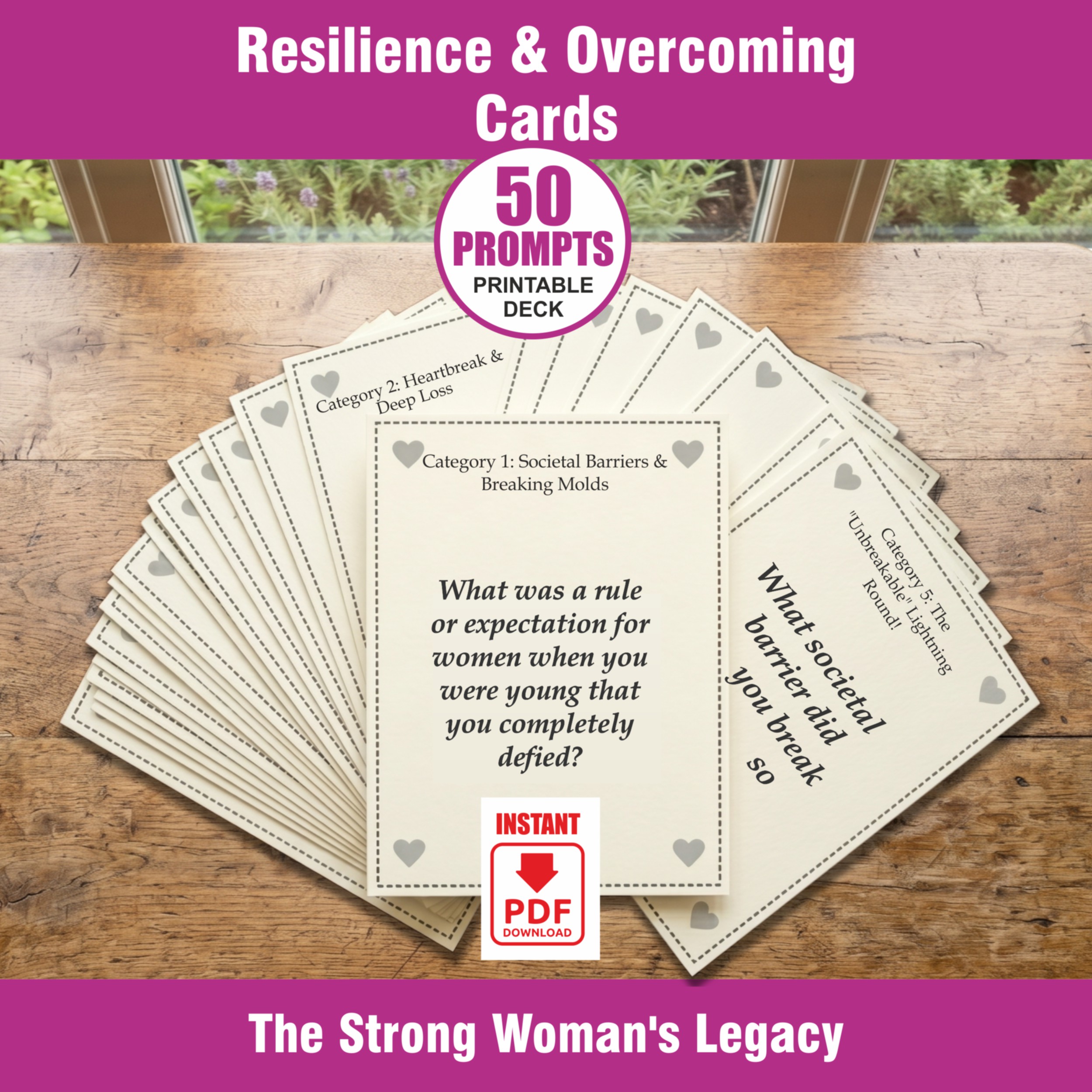 Resilience & Overcoming Cards